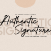 Authentic Signature Font