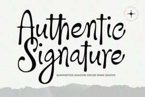 Authentic Signature Font