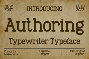 Authoring Font