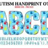 Autism Handprint Font