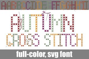 Autumn Cross Stitch Font