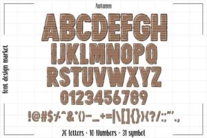 Alternative view of Autumn Font