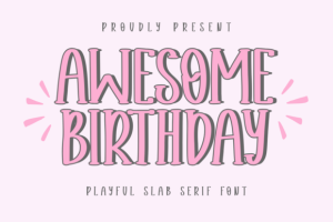 Awesome Birthday Font
