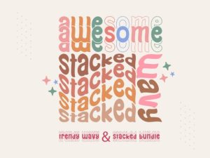 Awesome Wavy Stacked Font