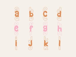 Alternative view of Awesome Wavy Stacked Font