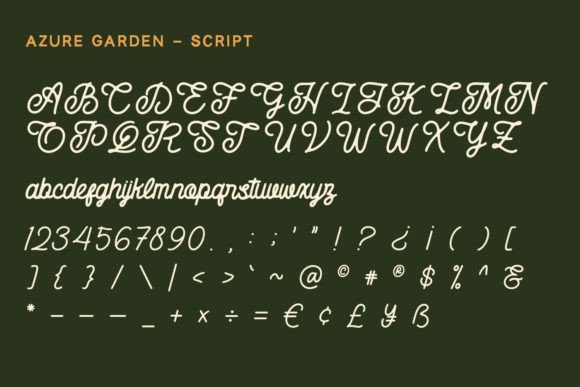 Azure Garden Font - Image 9