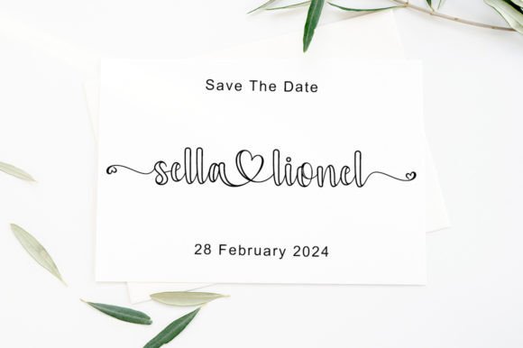 Baby Love Outline Font - Image 7