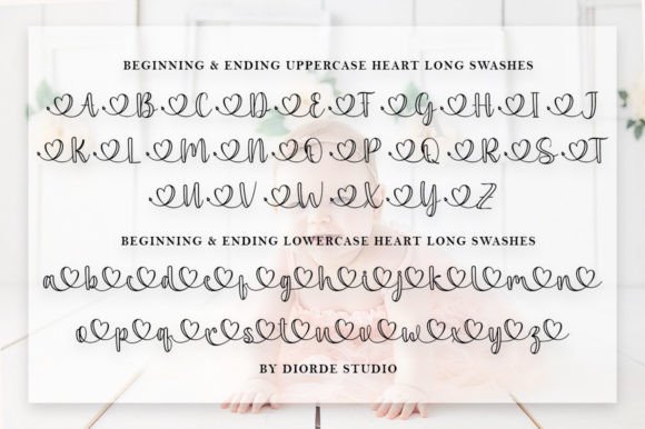 Baby Love Outline Font - Image 9