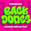 Back Jones 3d Layered Font