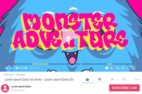 Back Jones 3d Layered Font - Image 6