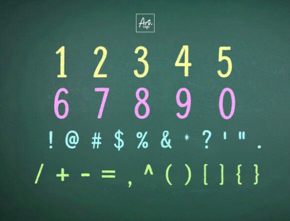 Back to School Chalk Font - Image 3