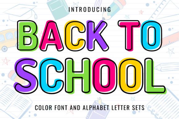Back to School Collection Font - Image 3