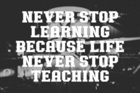 Back to University Font - Image 3