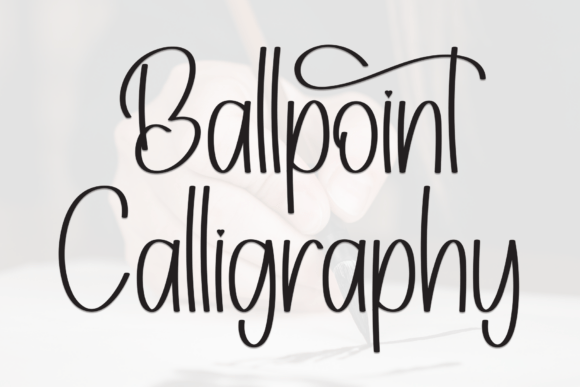 Ballpoint Calligraphy Font