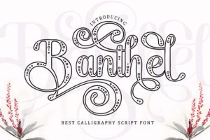 Banthel Outline Font