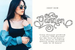 Alternative view of Banthel Outline Font