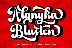 Alternative view of Barbie Vintage Font