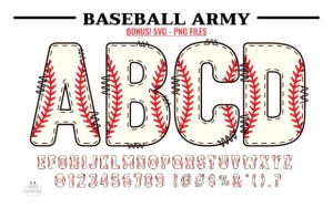 Baseball Army Font