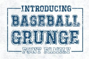 Baseball Grunge Font