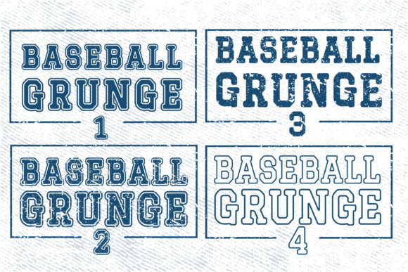 Baseball Grunge Font - Image 6