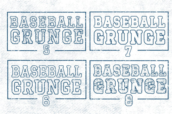 Baseball Grunge Font - Image 7