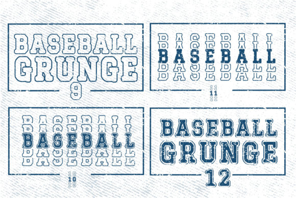 Baseball Grunge Font - Image 8