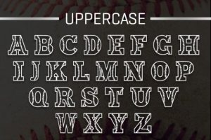 Alternative view of Baseball Season Font