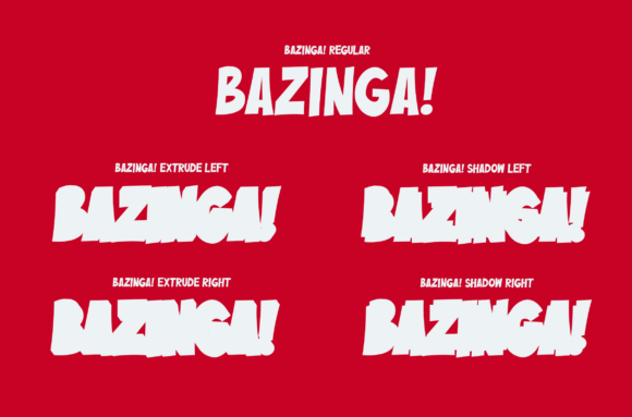 Bazinga! Font - Image 3