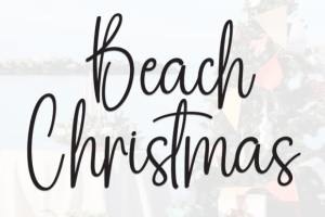 Beach Christmas Font