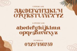 Alternative view of Beachfly Font