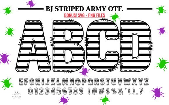 Beetljuice Army Bundle Font - Image 4