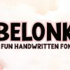 Belonk Font