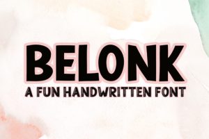 Belonk Font