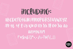 Alternative view of Berry Pastry Font