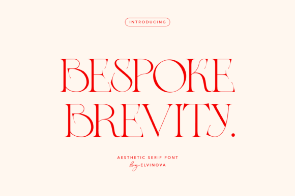 Bespoke Brevity Font