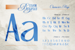 Alternative view of Beyna Elvani Font