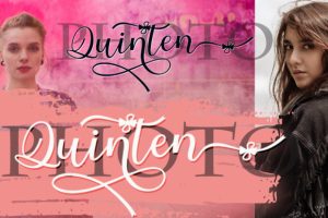 Alternative view of Hi Girls Font Font