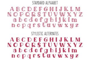 Alternative view of Big Sweetie Font