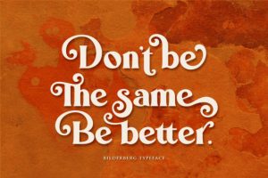 Alternative view of Bilderberg Font