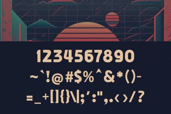 Binary Groove Font - Image 3