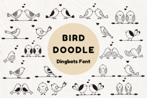 Bird Doodle Font