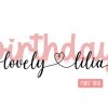 Birthday Lovely Lilia Font