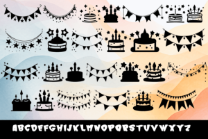 Alternative view of Birthday Party Font
