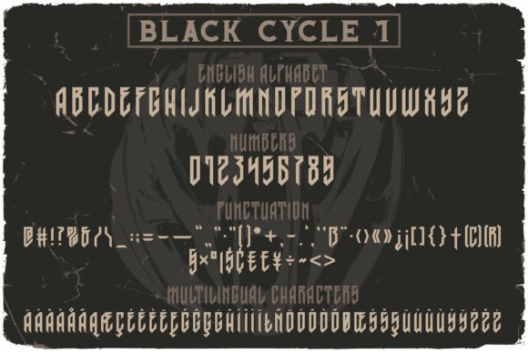 Black Cycle Font - Image 2