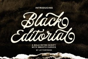 Black Editorial Font