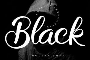 Black Font