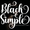 Black Simple Font