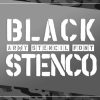 Black Stenco Font
