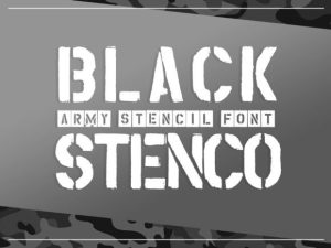 Black Stenco Font