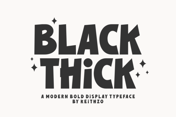 Black Thick Font